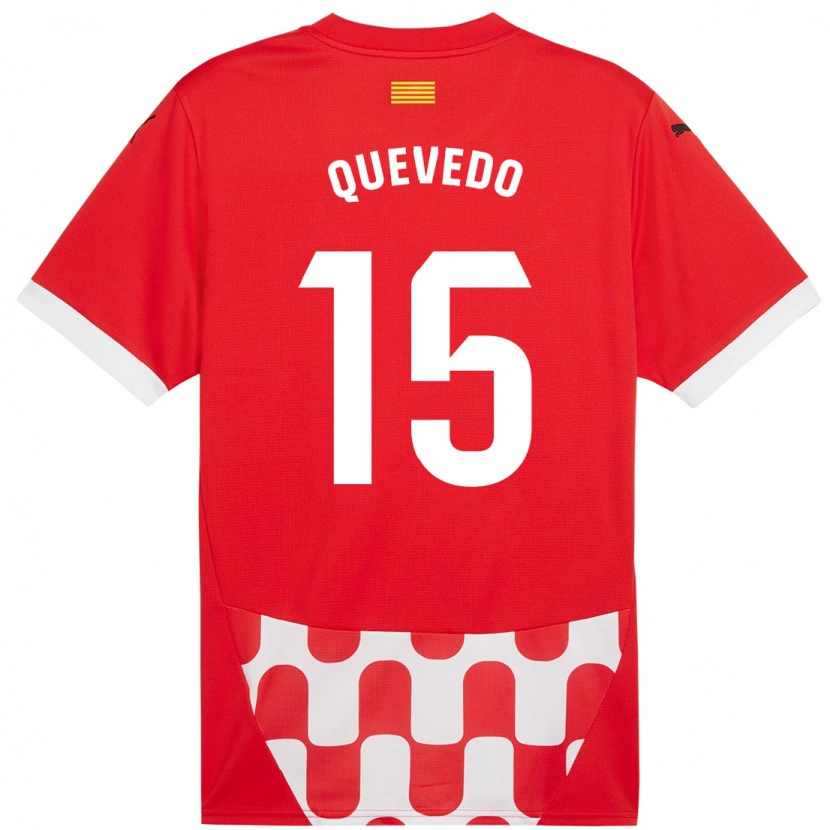Danxen Barn Erik Quevedo #15 Röd Vit Hemmatröja Matchtröjor 2024/25 Tröjor T-Tröja