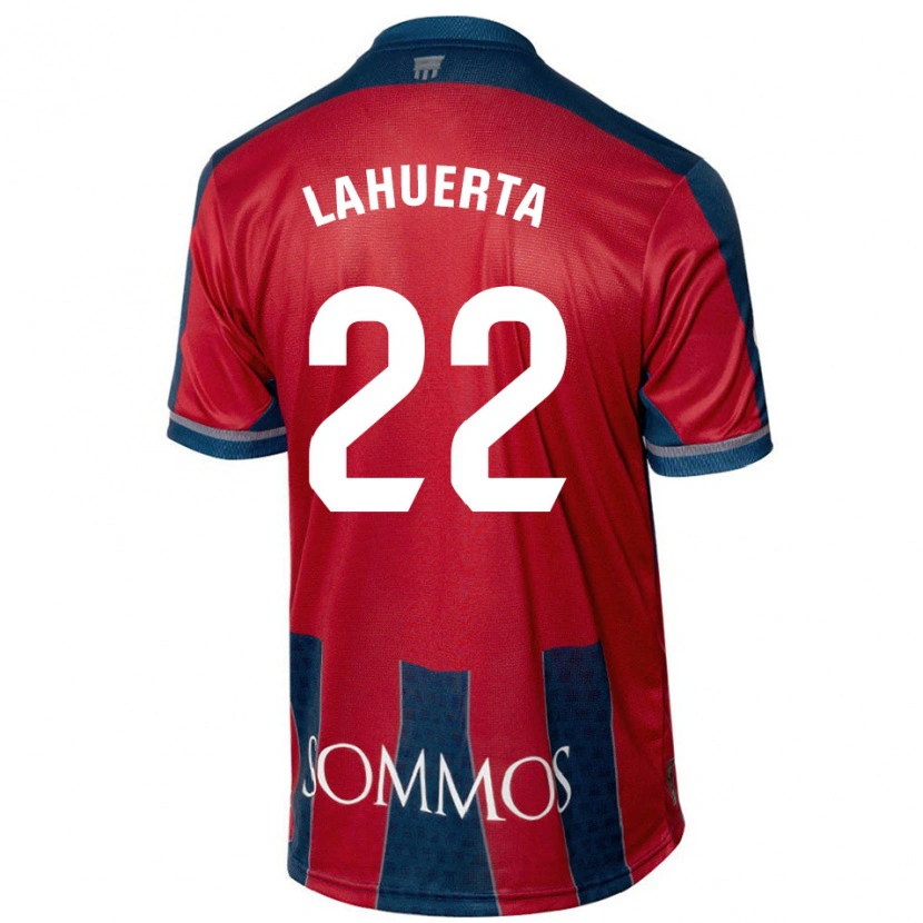 Danxen Barn Gema Lahuerta #22 Röd Blå Hemmatröja Matchtröjor 2024/25 Tröjor T-Tröja