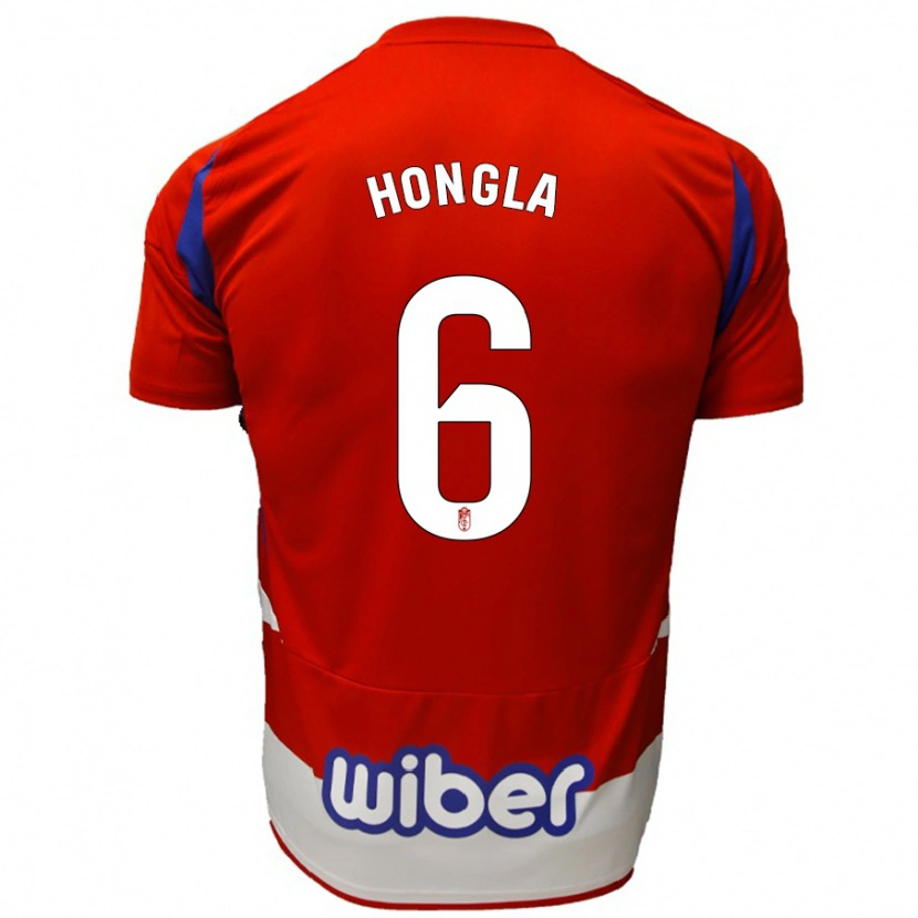 Danxen Barn Martin Hongla #6 Röd Vit Blå Hemmatröja Matchtröjor 2024/25 Tröjor T-Tröja