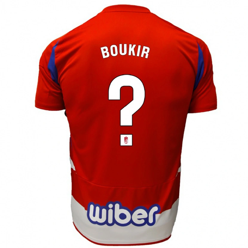 Danxen Barn Oussama Boukir #0 Röd Vit Blå Hemmatröja Matchtröjor 2024/25 Tröjor T-Tröja