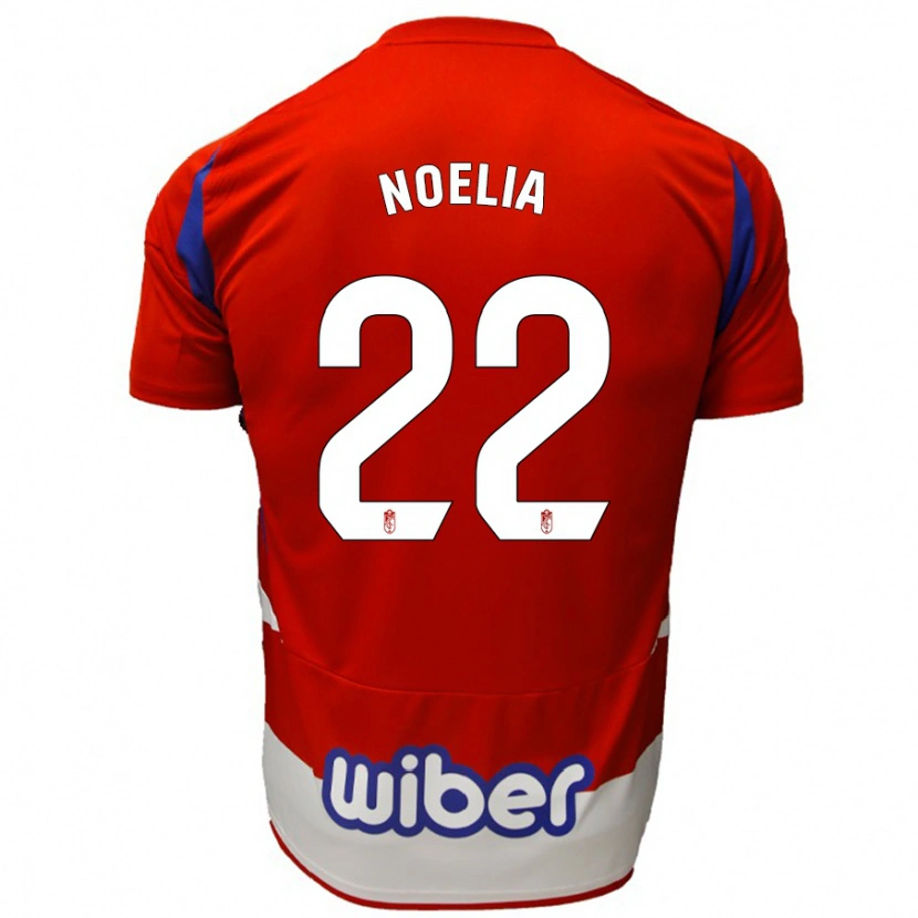 Danxen Barn Noelia Salas Mullens #22 Röd Vit Blå Hemmatröja Matchtröjor 2024/25 Tröjor T-Tröja