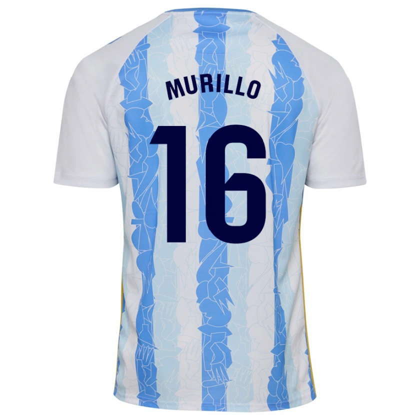 Danxen Barn Diego Murillo #16 Vit Blå Hemmatröja Matchtröjor 2024/25 Tröjor T-Tröja