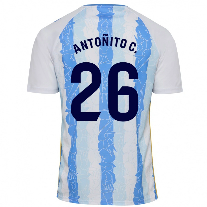 Danxen Barn Antonio Cordero #26 Vit Blå Hemmatröja Matchtröjor 2024/25 Tröjor T-Tröja