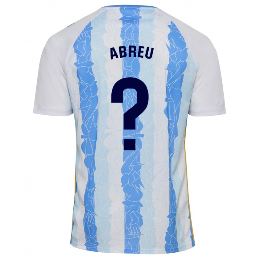 Danxen Barn Marco Abreu #0 Vit Blå Hemmatröja Matchtröjor 2024/25 Tröjor T-Tröja