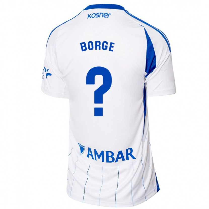 Danxen Barn Andrés Borge #0 Röd Vit Hemmatröja Matchtröjor 2024/25 Tröjor T-Tröja
