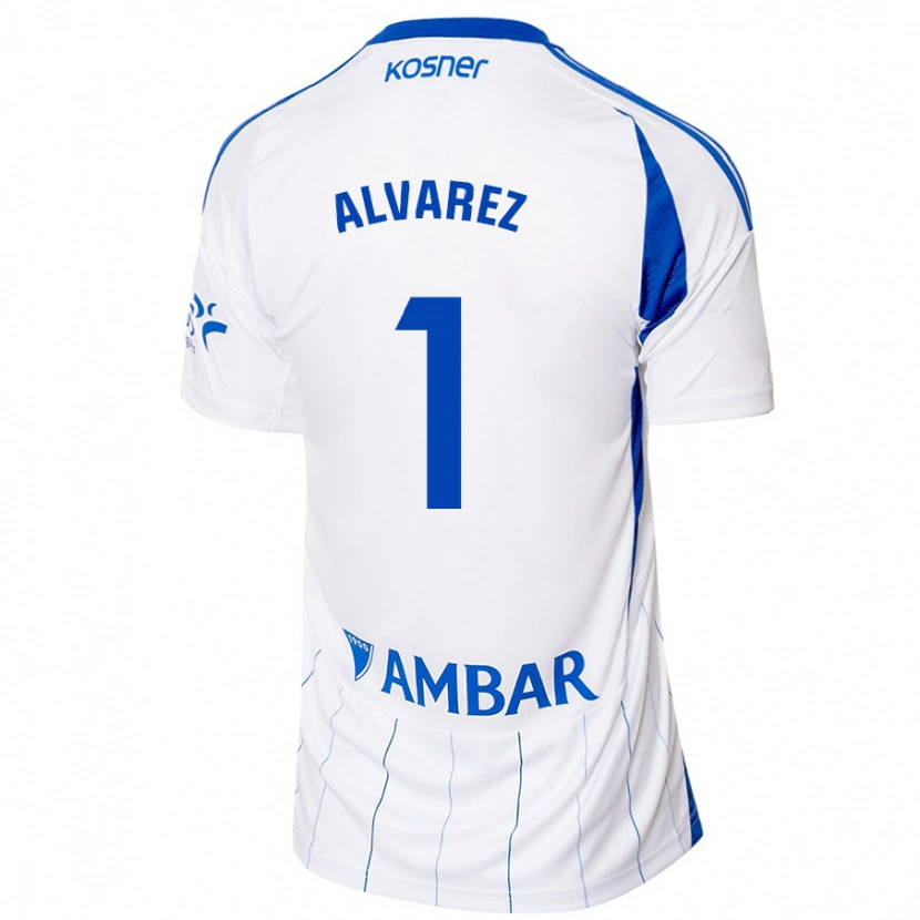Danxen Barn Cristian Álvarez #1 Röd Vit Hemmatröja Matchtröjor 2024/25 Tröjor T-Tröja