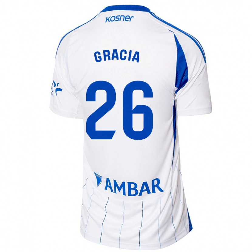 Danxen Barn Gori Gracia #26 Röd Vit Hemmatröja Matchtröjor 2024/25 Tröjor T-Tröja