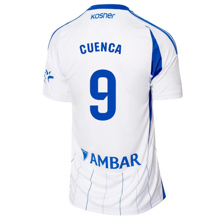 Danxen Barn Marcos Cuenca #9 Röd Vit Hemmatröja Matchtröjor 2024/25 Tröjor T-Tröja