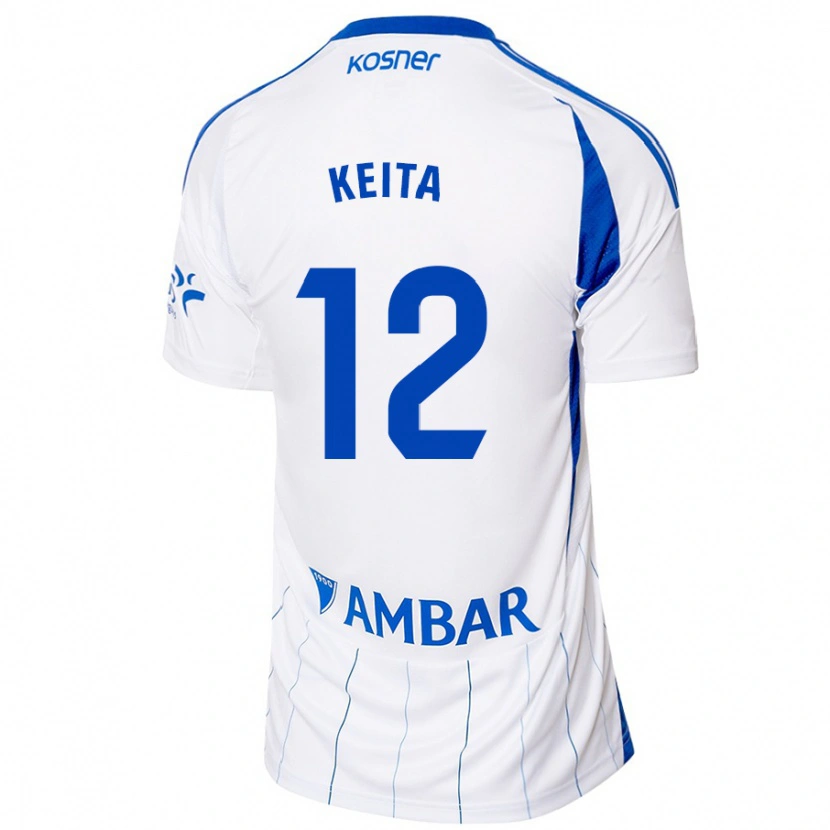 Danxen Barn Lassine Keita #12 Röd Vit Hemmatröja Matchtröjor 2024/25 Tröjor T-Tröja