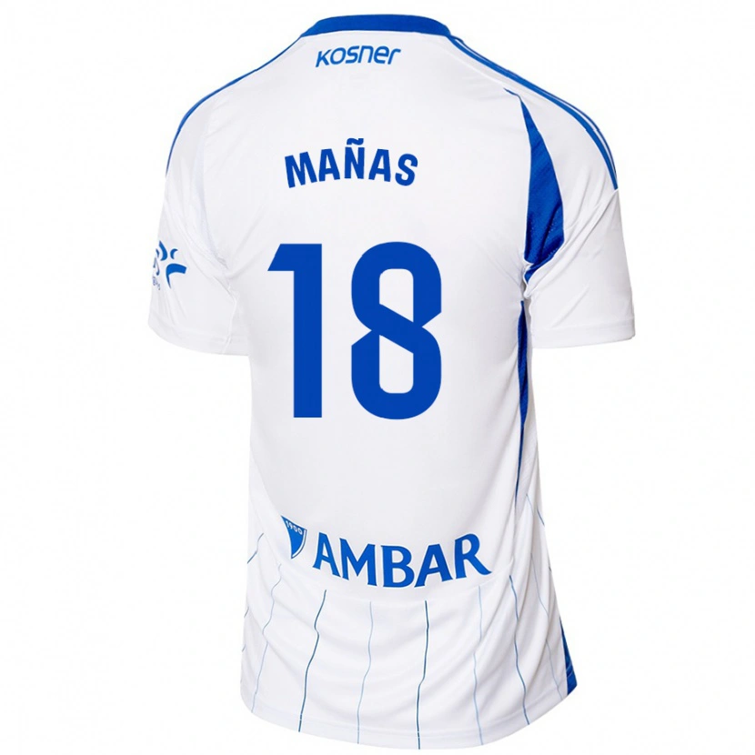 Danxen Barn Aitor Mañas #18 Röd Vit Hemmatröja Matchtröjor 2024/25 Tröjor T-Tröja