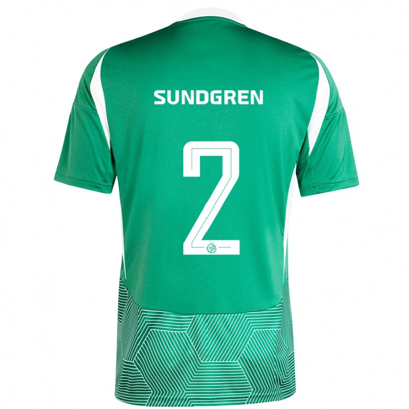 Danxen Barn Daniel Sundgren #2 Grön Vit Hemmatröja Matchtröjor 2024/25 Tröjor T-Tröja