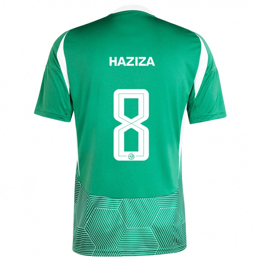 Danxen Barn Dolev Haziza #8 Grön Vit Hemmatröja Matchtröjor 2024/25 Tröjor T-Tröja