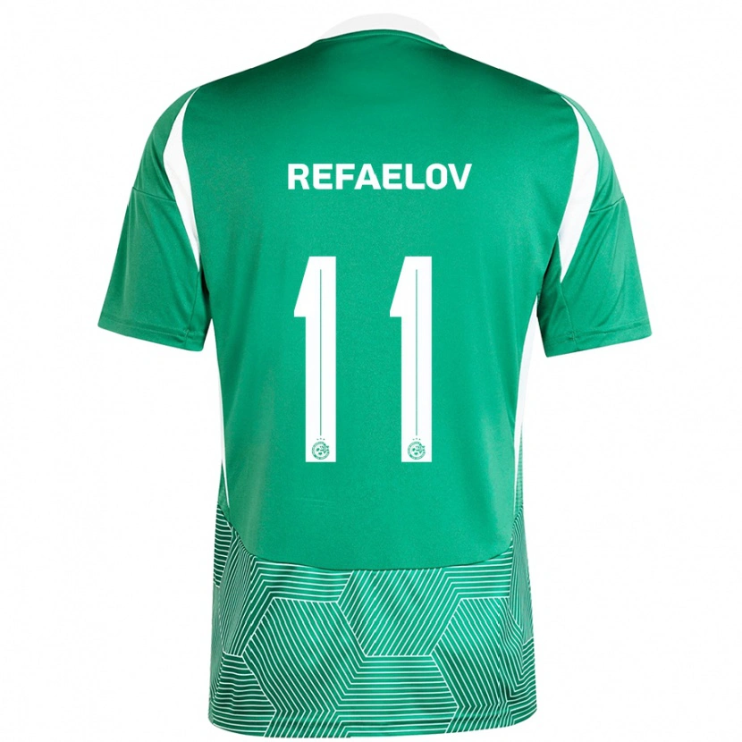 Danxen Barn Lior Refaelov #11 Grön Vit Hemmatröja Matchtröjor 2024/25 Tröjor T-Tröja