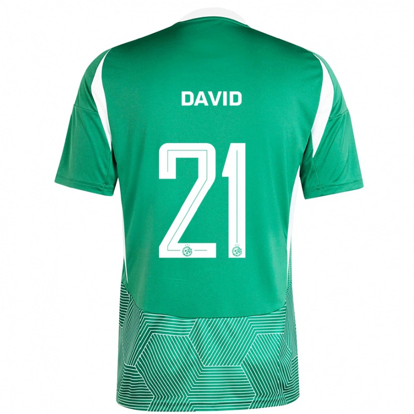 Danxen Barn Dean David #21 Grön Vit Hemmatröja Matchtröjor 2024/25 Tröjor T-Tröja