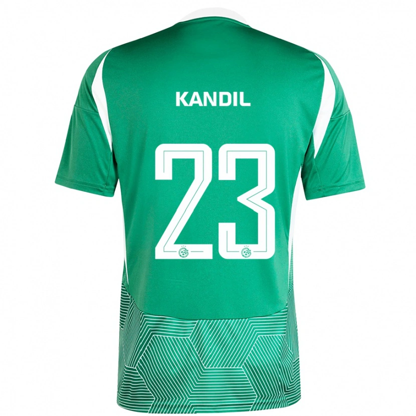 Danxen Barn Maor Kandil #23 Grön Vit Hemmatröja Matchtröjor 2024/25 Tröjor T-Tröja