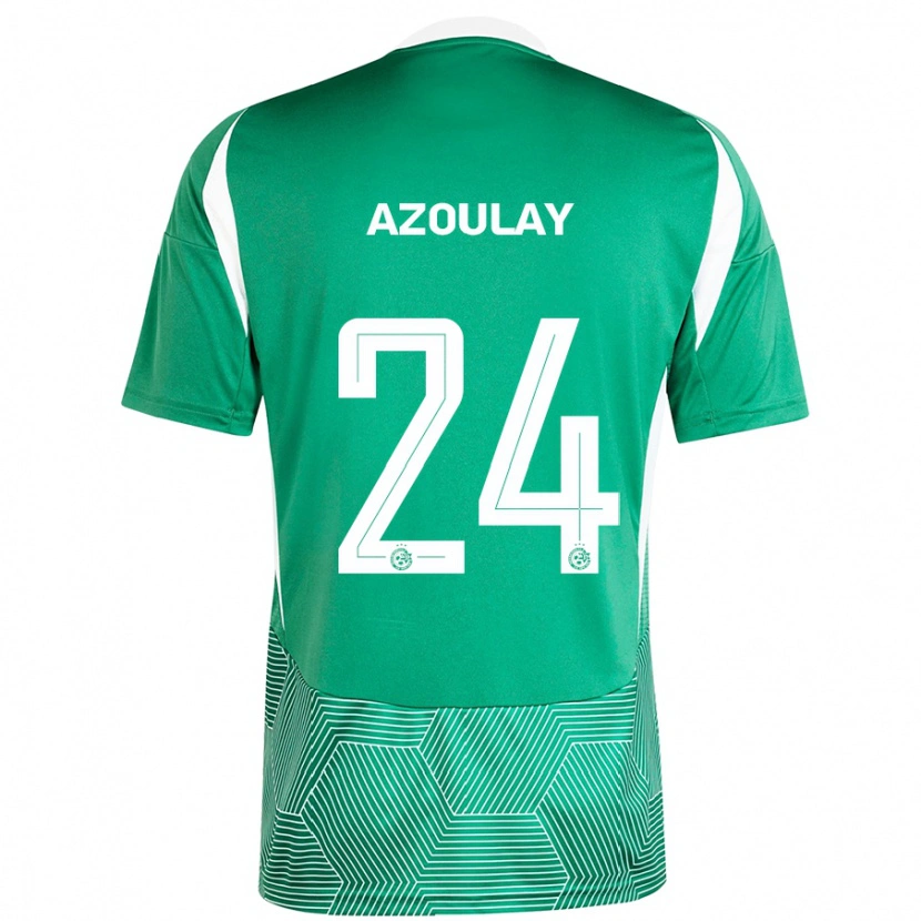 Danxen Barn Ethane Azoulay #24 Grön Vit Hemmatröja Matchtröjor 2024/25 Tröjor T-Tröja