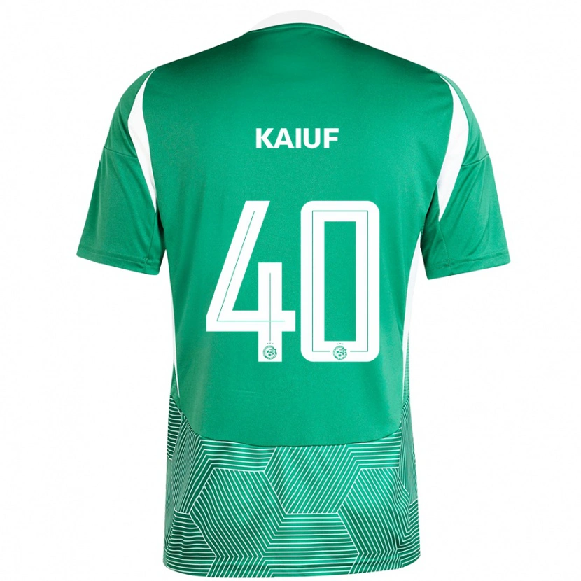 Danxen Barn Sharif Kaiuf #40 Grön Vit Hemmatröja Matchtröjor 2024/25 Tröjor T-Tröja
