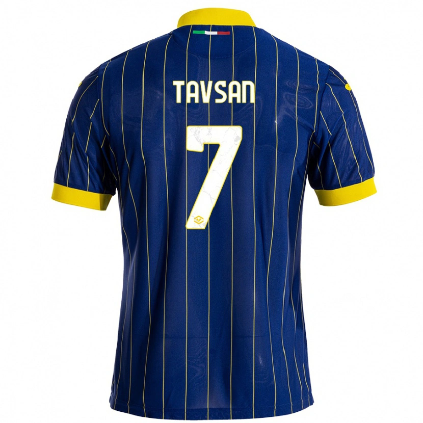 Danxen Barn Elayis Tavsan #7 Blågul Hemmatröja Matchtröjor 2024/25 Tröjor T-Tröja
