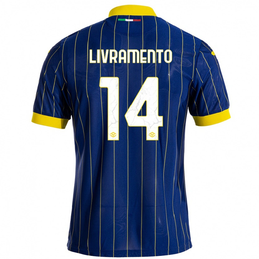 Danxen Barn Dailon Rocha Livramento #14 Blågul Hemmatröja Matchtröjor 2024/25 Tröjor T-Tröja