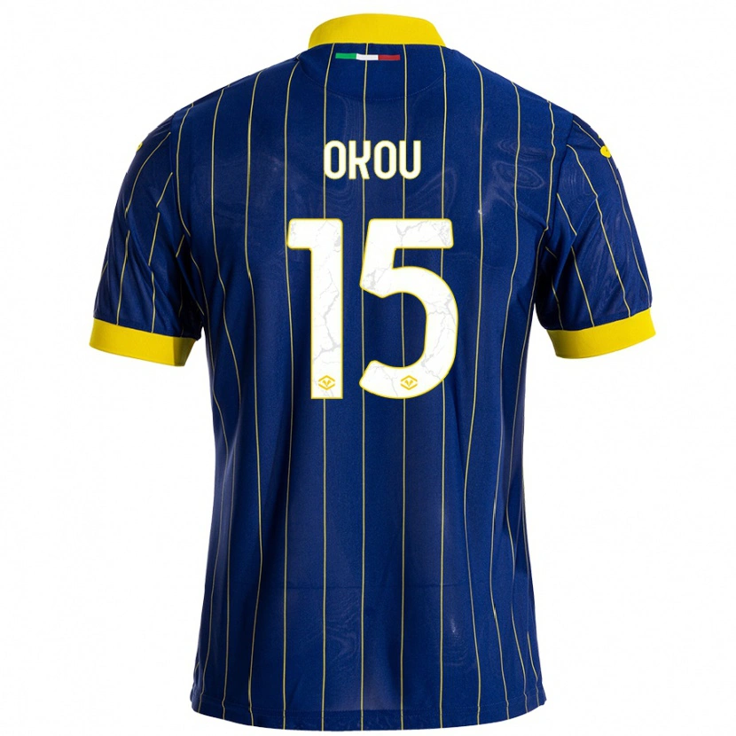 Danxen Barn Yllan Okou #15 Blågul Hemmatröja Matchtröjor 2024/25 Tröjor T-Tröja