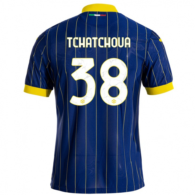 Danxen Barn Jackson Tchatchoua #38 Blågul Hemmatröja Matchtröjor 2024/25 Tröjor T-Tröja