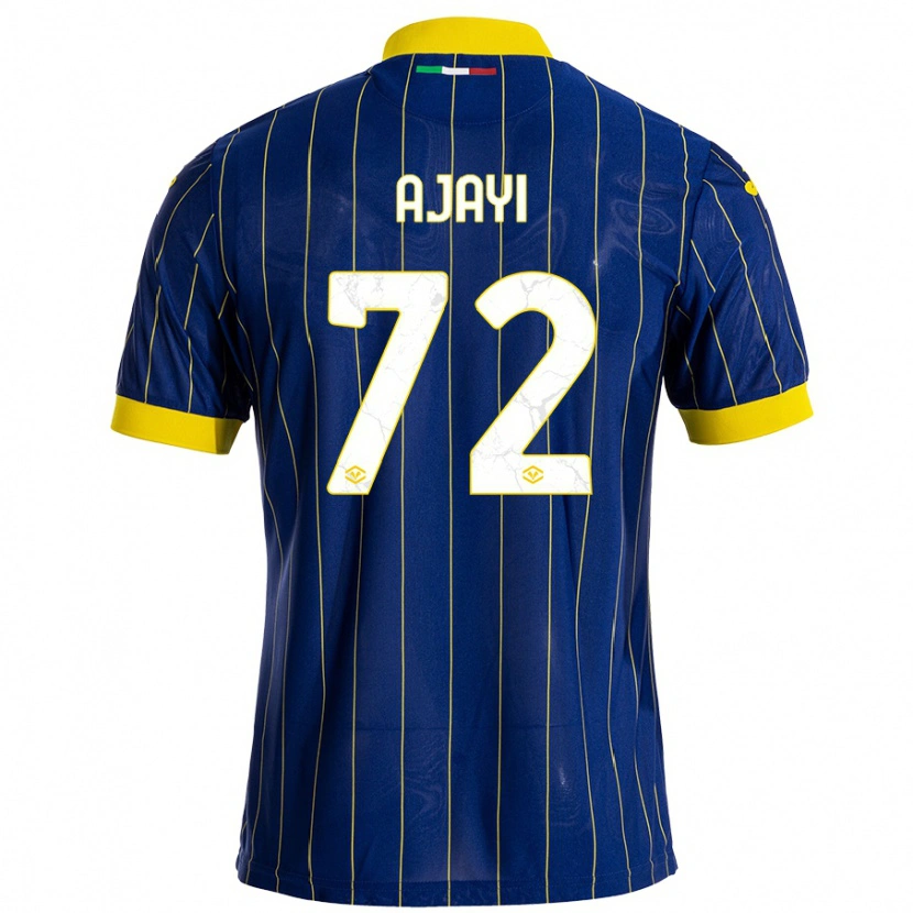 Danxen Barn Junior Ajayi #72 Blågul Hemmatröja Matchtröjor 2024/25 Tröjor T-Tröja