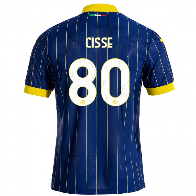 Danxen Barn Alphadjo Cissè #80 Blågul Hemmatröja Matchtröjor 2024/25 Tröjor T-Tröja