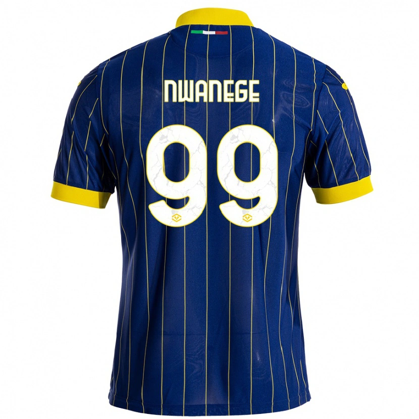 Danxen Barn Karlson Nwanege #99 Blågul Hemmatröja Matchtröjor 2024/25 Tröjor T-Tröja