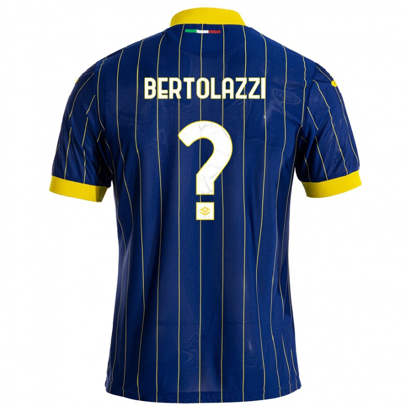 Danxen Barn Giovanni Bertolazzi #0 Blågul Hemmatröja Matchtröjor 2024/25 Tröjor T-Tröja