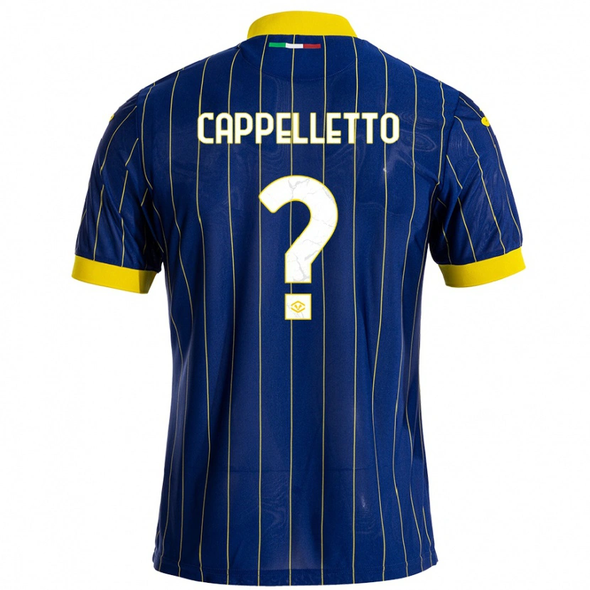 Danxen Barn Bryan Cappelletto #0 Blågul Hemmatröja Matchtröjor 2024/25 Tröjor T-Tröja