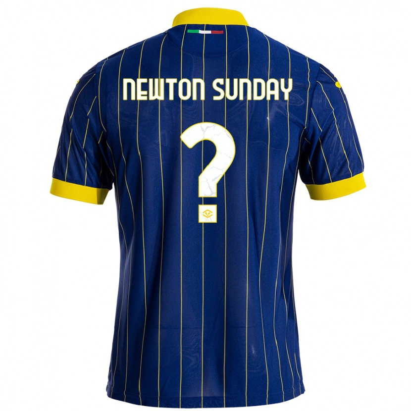 Danxen Barn Eloghosa Newton Sunday #0 Blågul Hemmatröja Matchtröjor 2024/25 Tröjor T-Tröja