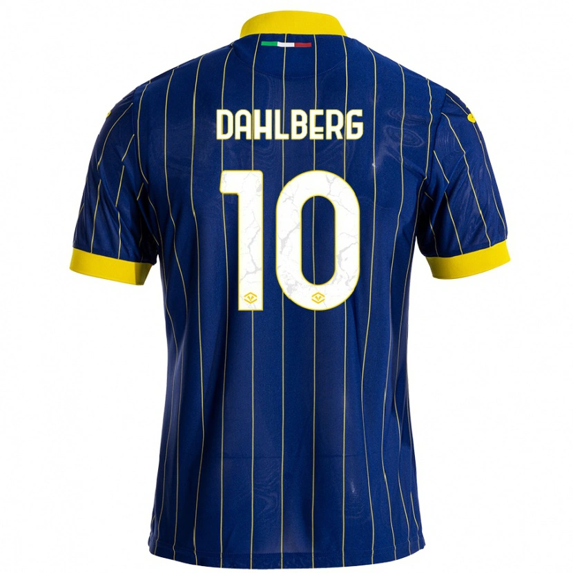 Danxen Barn Jonna Dahlberg #10 Blågul Hemmatröja Matchtröjor 2024/25 Tröjor T-Tröja