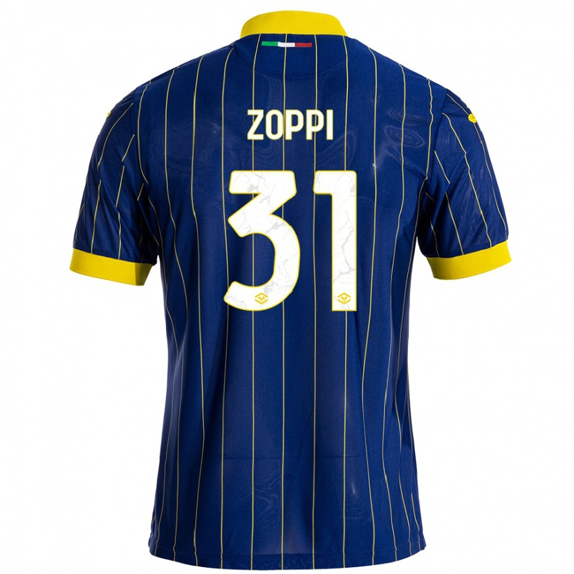 Danxen Barn Sofia Zoppi #31 Blågul Hemmatröja Matchtröjor 2024/25 Tröjor T-Tröja