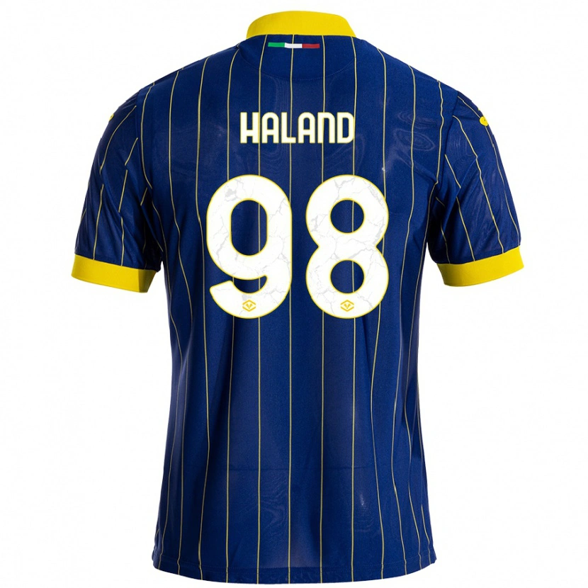 Danxen Barn Benedicte Iversen Håland #98 Blågul Hemmatröja Matchtröjor 2024/25 Tröjor T-Tröja