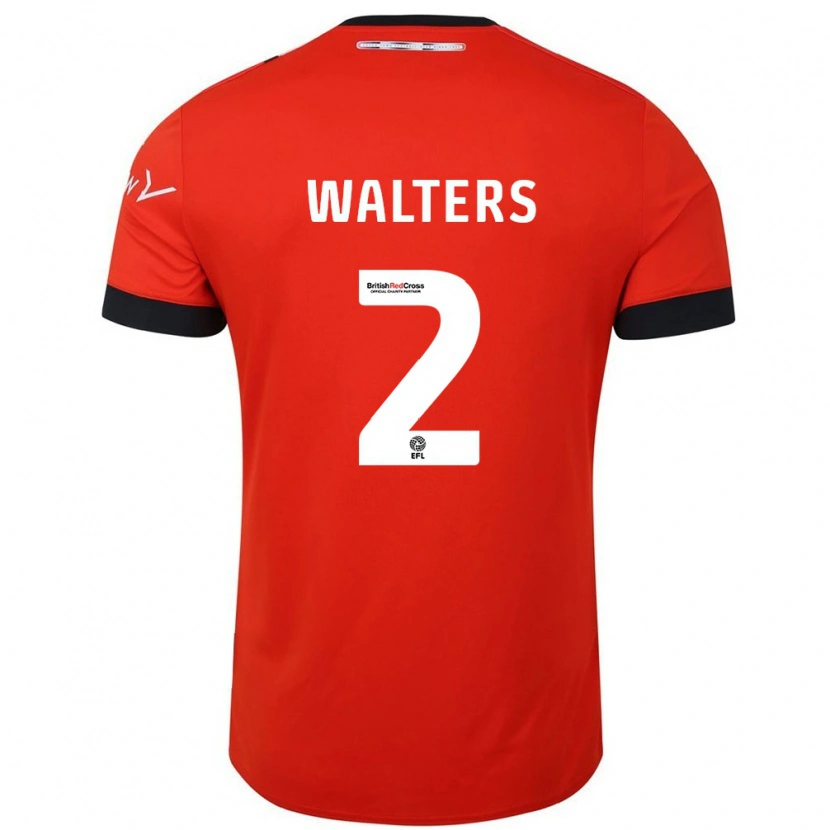 Danxen Barn Reuell Walters #2 Orange Svart Hemmatröja Matchtröjor 2024/25 Tröjor T-Tröja