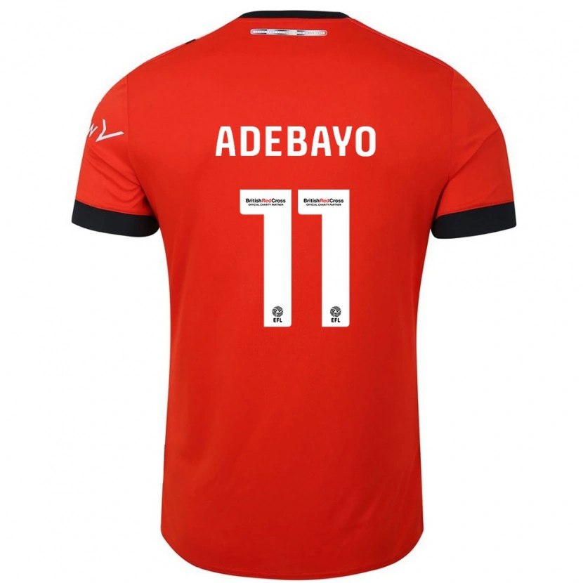 Danxen Barn Elijah Adebayo #11 Orange Svart Hemmatröja Matchtröjor 2024/25 Tröjor T-Tröja