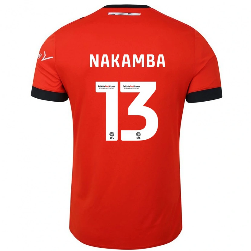 Danxen Barn Marvelous Nakamba #13 Orange Svart Hemmatröja Matchtröjor 2024/25 Tröjor T-Tröja