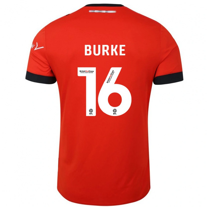Danxen Barn Reece Burke #16 Orange Svart Hemmatröja Matchtröjor 2024/25 Tröjor T-Tröja