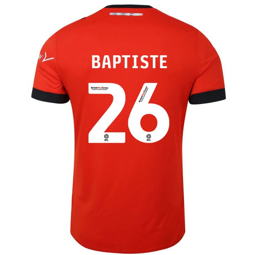 Danxen Barn Shandon Baptiste #26 Orange Svart Hemmatröja Matchtröjor 2024/25 Tröjor T-Tröja