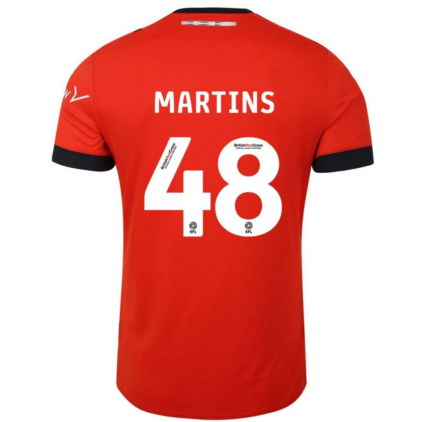 Danxen Barn Dominic Dos Santos Martins #48 Orange Svart Hemmatröja Matchtröjor 2024/25 Tröjor T-Tröja