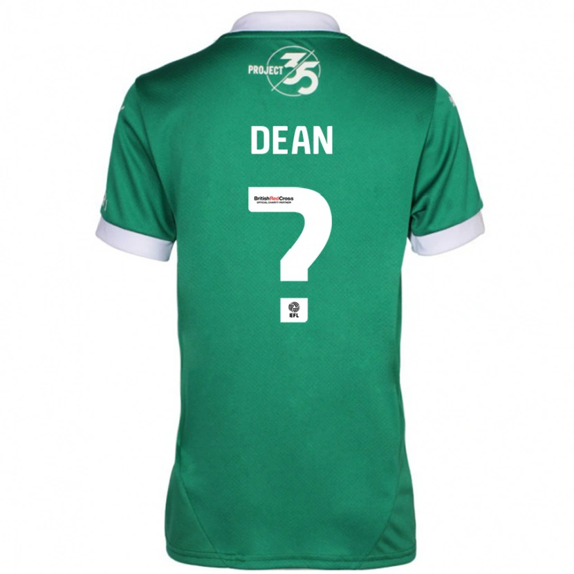 Danxen Barn Oscar Dean #0 Grön Vit Hemmatröja Matchtröjor 2024/25 Tröjor T-Tröja