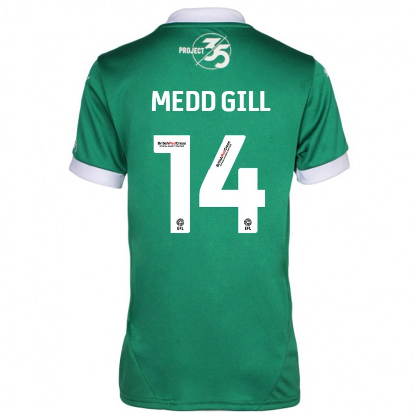 Danxen Barn Tamsin Medd-Gill #14 Grön Vit Hemmatröja Matchtröjor 2024/25 Tröjor T-Tröja