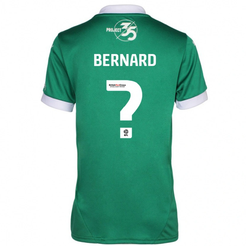 Danxen Barn Josh Bernard #0 Grön Vit Hemmatröja Matchtröjor 2024/25 Tröjor T-Tröja