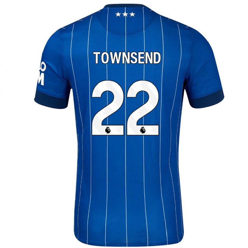 Danxen Barn Conor Townsend #22 Marinblå Hemmatröja Matchtröjor 2024/25 Tröjor T-Tröja