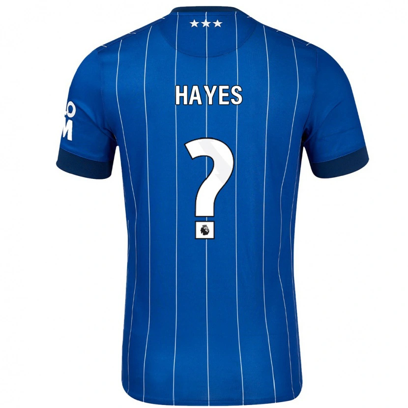 Danxen Barn Nick Hayes #0 Marinblå Hemmatröja Matchtröjor 2024/25 Tröjor T-Tröja