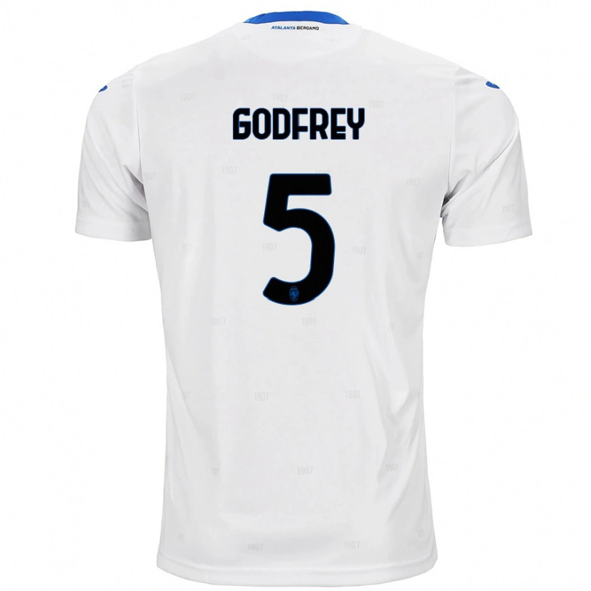 Danxen Barn Ben Godfrey #5 Vit Bortatröja Matchtröjor 2024/25 Tröjor T-Tröja