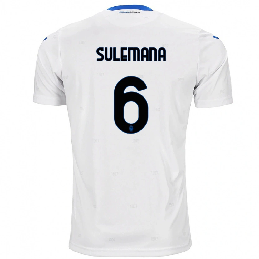 Danxen Barn Ibrahim Sulemana #6 Vit Bortatröja Matchtröjor 2024/25 Tröjor T-Tröja