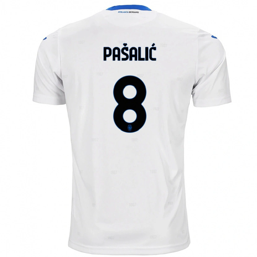 Danxen Barn Mario Pasalic #8 Vit Bortatröja Matchtröjor 2024/25 Tröjor T-Tröja