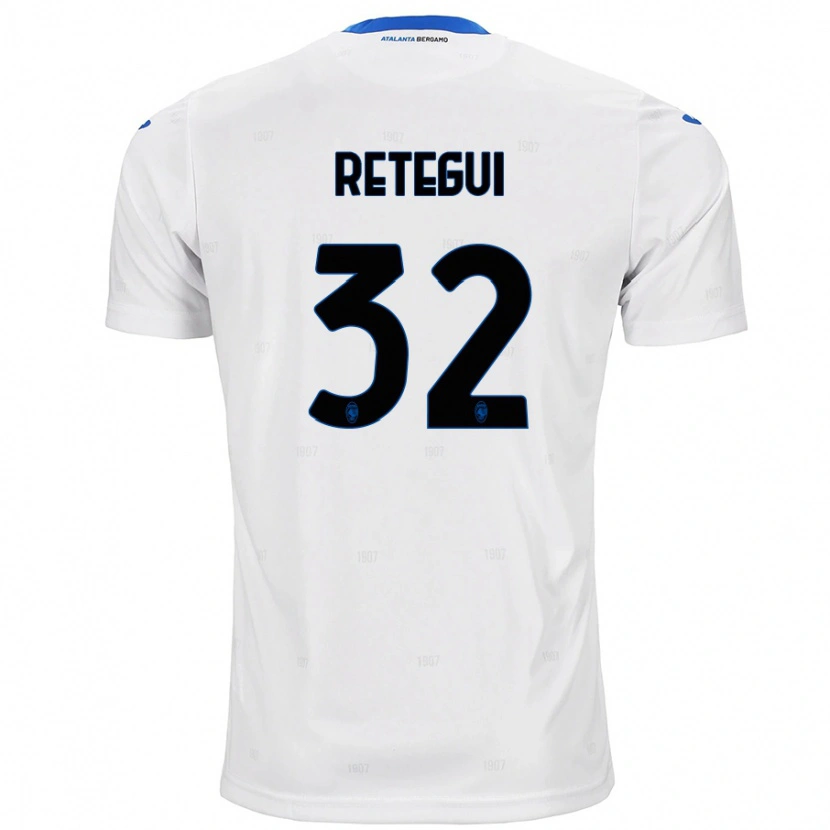 Danxen Barn Mateo Retegui #32 Vit Bortatröja Matchtröjor 2024/25 Tröjor T-Tröja