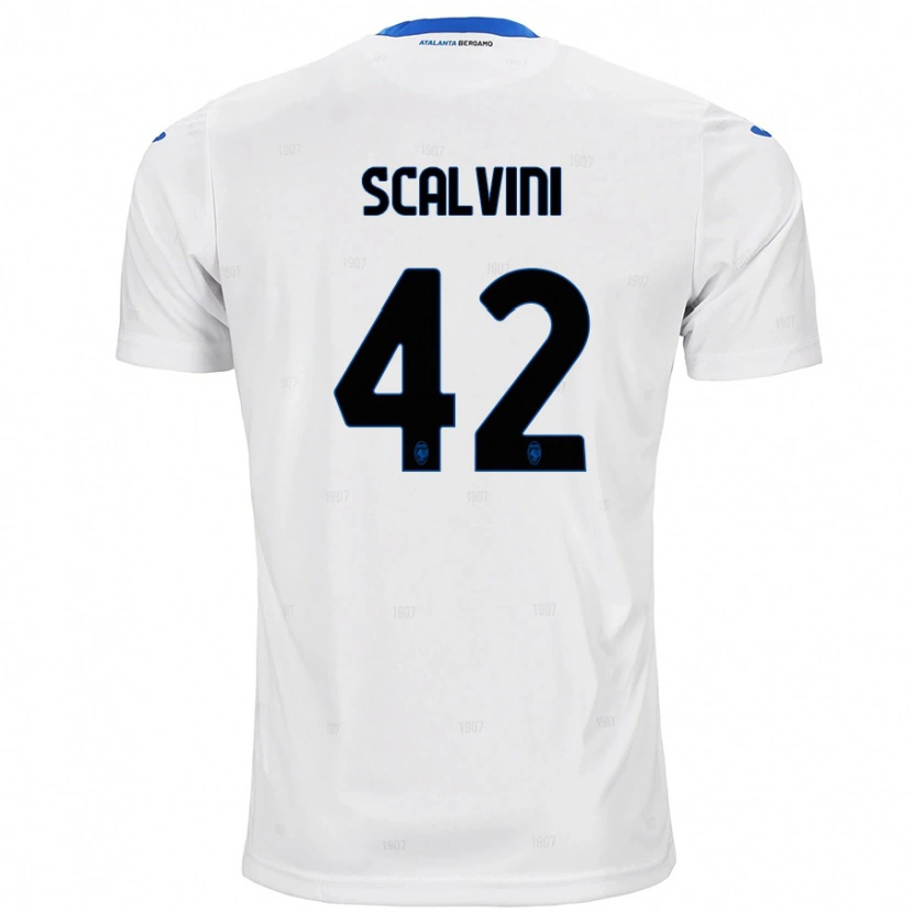 Danxen Barn Giorgio Scalvini #42 Vit Bortatröja Matchtröjor 2024/25 Tröjor T-Tröja